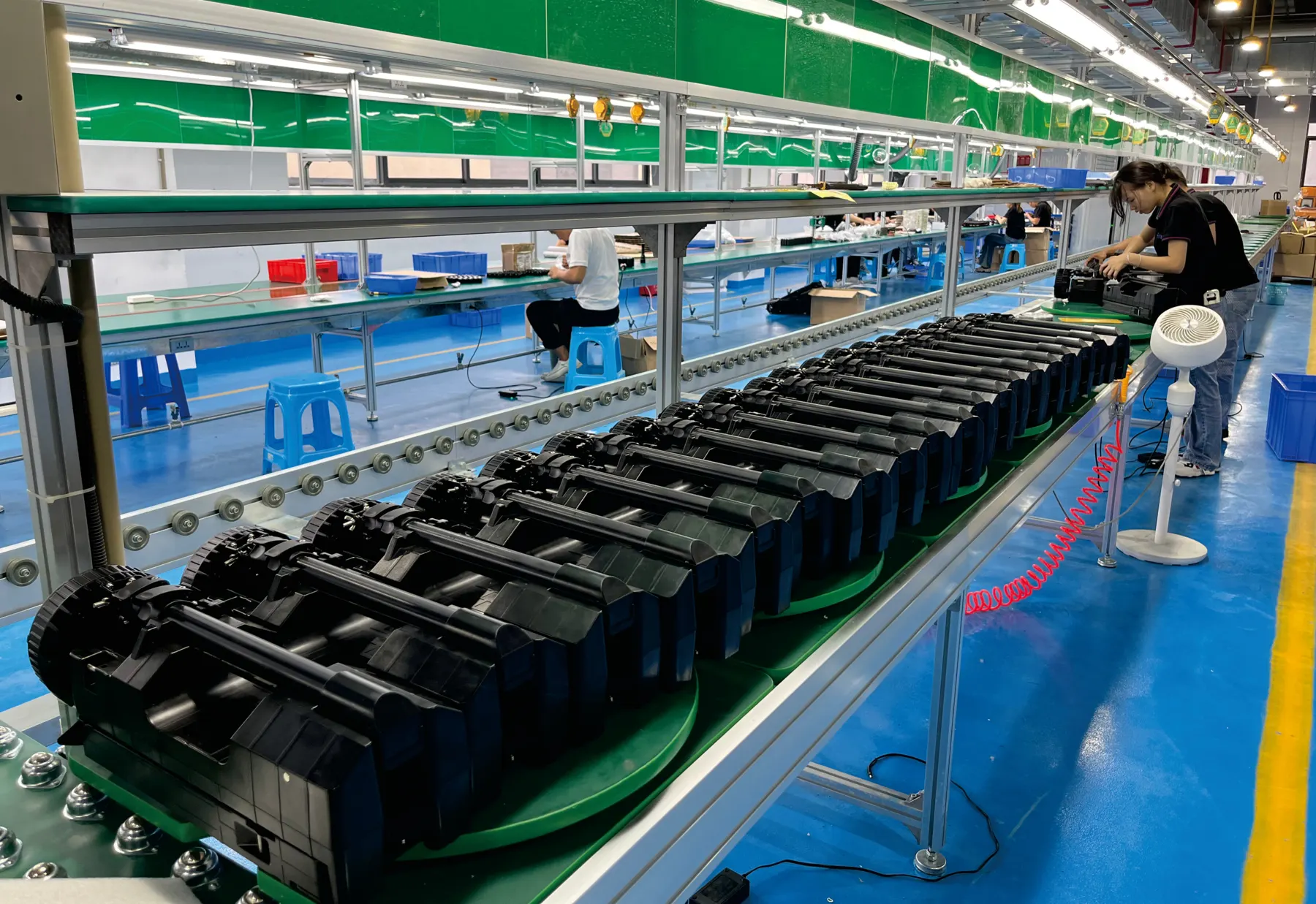 Assembly lines in the Huizhou factory
